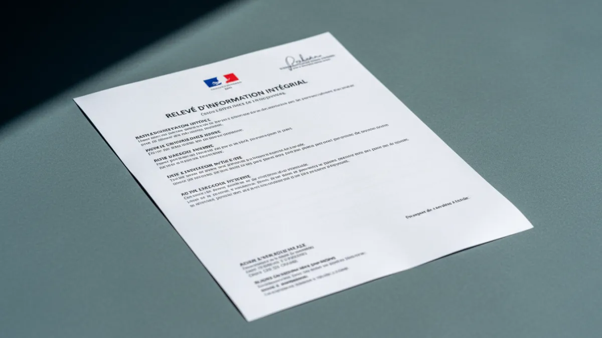 Relevé d'information intégral (RII) : guide complet 2026