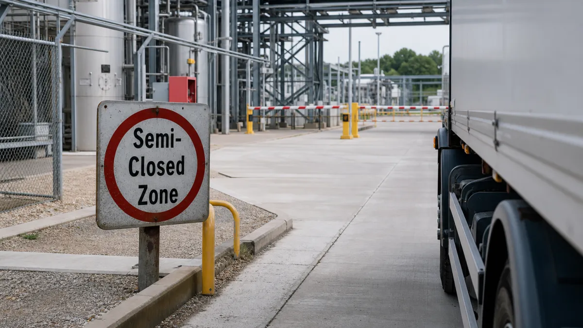 Zone semi-fermée : définition et règles de circulation